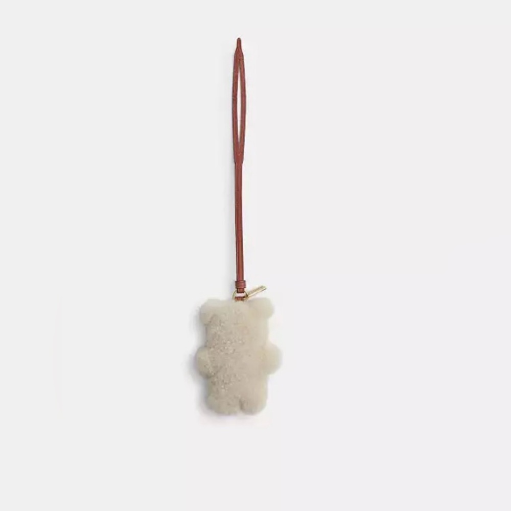 NWT Coach Bear Puffy Bag Charm
In Shearling
